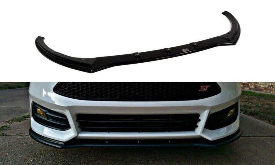 Maxton Design FO-FO-3F-ST-FD1T Front Splitter V.1 Ford Focus ST MK3 (Facelift) | Duco Car Parts UK Car Parts