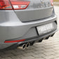 Rieger 00027020 SEAT 5F Leon FR Rear Diffuser for Twin Tailpipe Left -  Matte Black