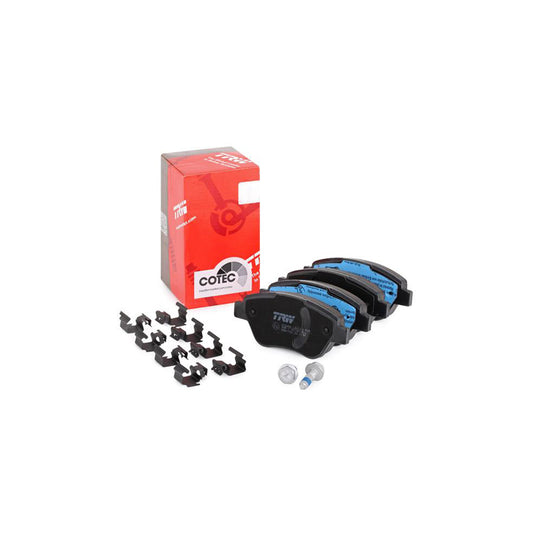 TRW Cotec Gdb1700 Brake Pad Set With Acoustic Wear Warning With Brake Caliper Screws With Accessories