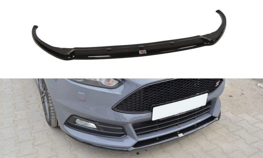 Maxton Design FO-FO-3F-ST-CUPRA-FD1T Front Splitter Ford Focus ST MK3 FL (Cupra) | Duco Car Parts UK Car Parts