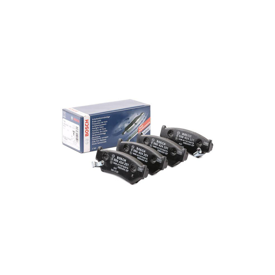 Bosch 0986424251 Brake Pad Set With Acoustic Wear Warning BP121