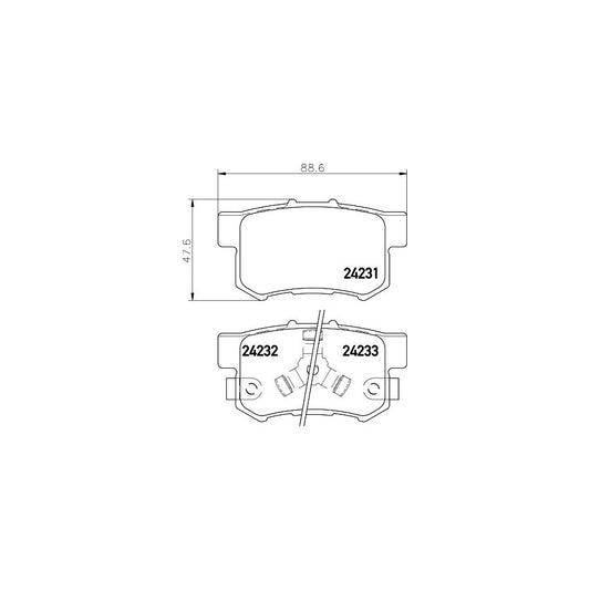 Hella 8DB 355 012 061 Brake Pad Set With Acoustic Wear Warning