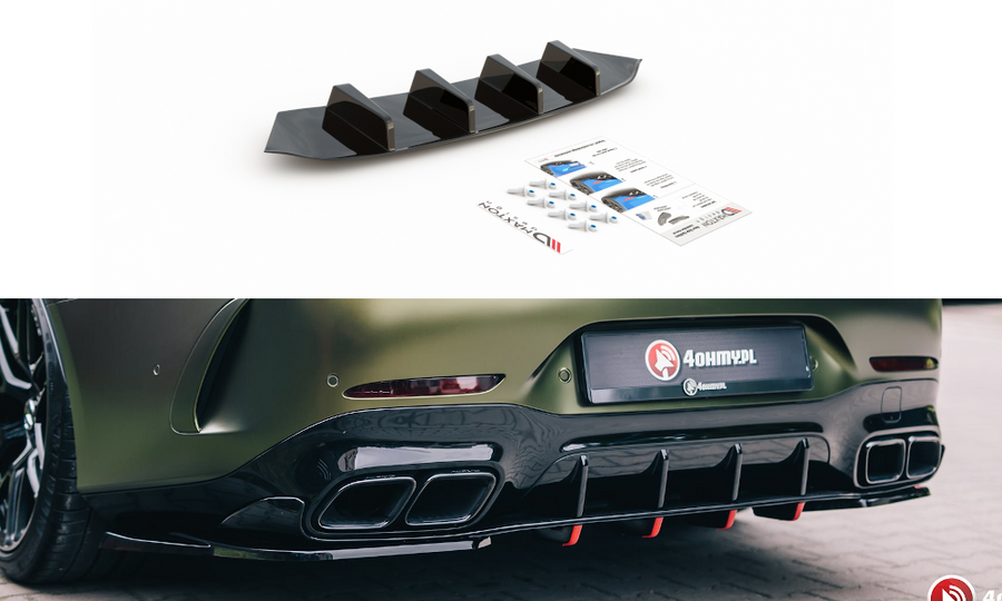 Maxton Design ME-GT-4D-AMG-RS1T Rear Valance Mercedes Benz AMG GT 63S 4-Door Coupe Aero | Duco Car Parts UK Car Parts