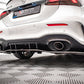 Maxton Design Mercedes Benz A35 AMG V177 Sedan Central Rear Splitter (with vertical bars) V.2