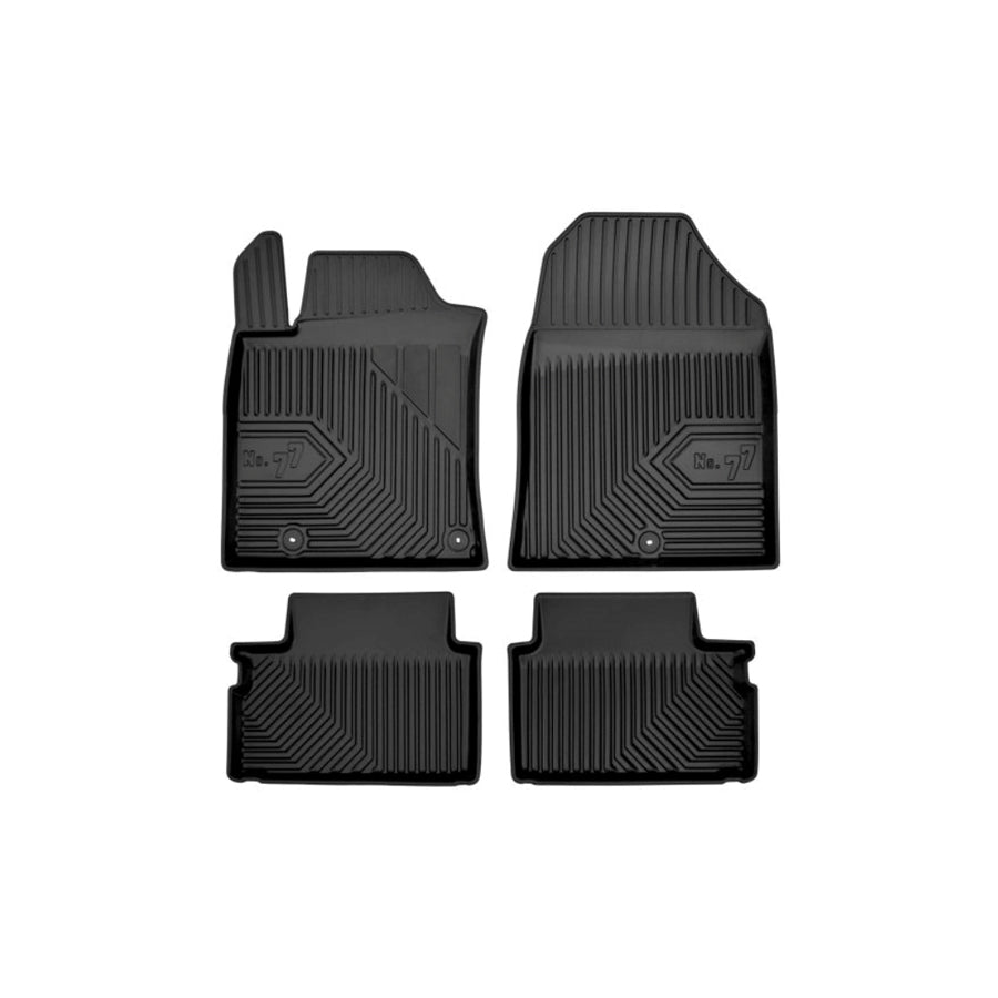 FROGUM Tailored 77407527 Floor mat set for KIA Ceed III Hatchback (CD) Elastomer, Front and Rear, Quantity: 4, Black, (LHD)