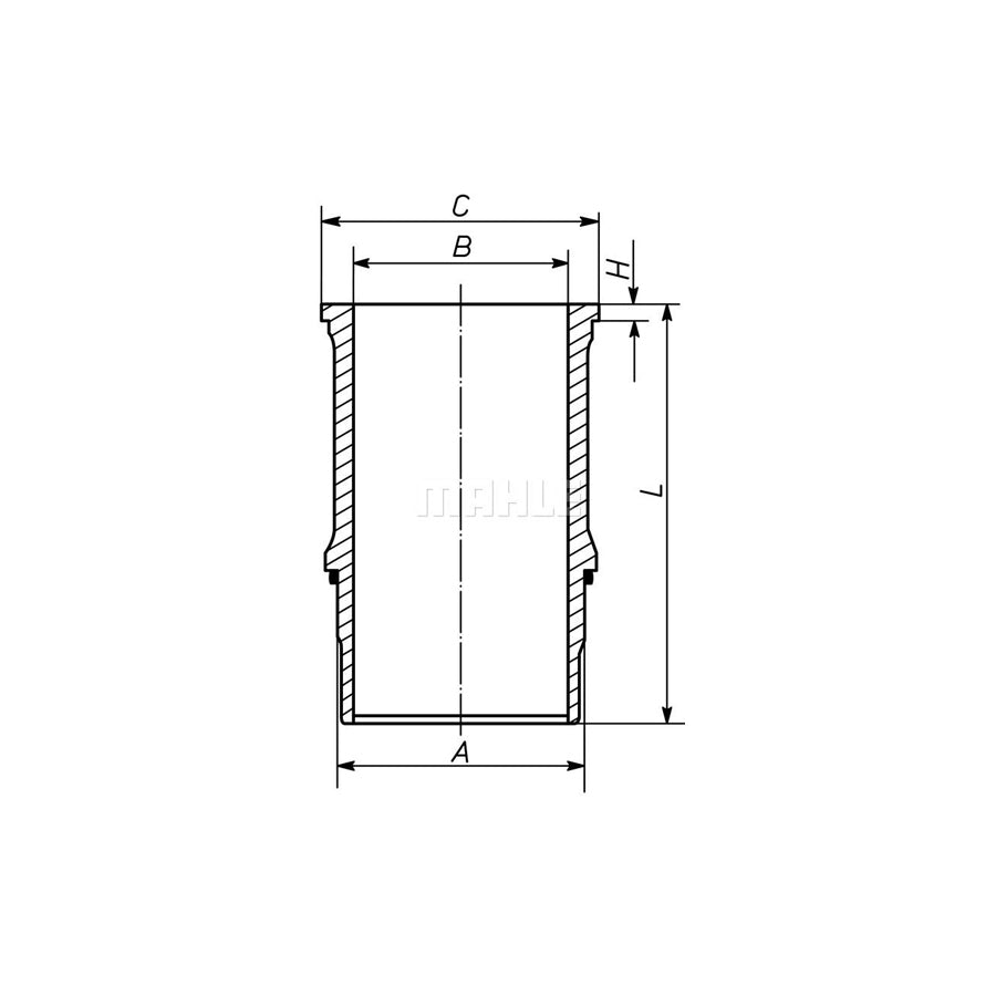MAHLE ORIGINAL 039 WN 11 00 Cylinder Sleeve 84,0mm