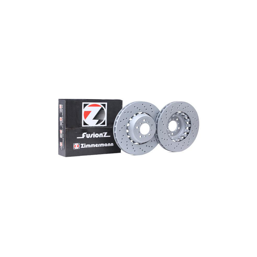 ZIMmERMANN 150 2941 70 Brake Disc Right Perforated Two piece brake disc Vented Coated Alloyed High carbon