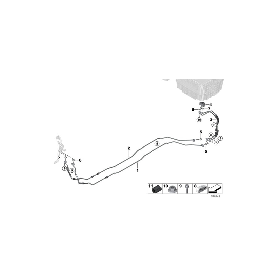Genuine BMW 64539342892 G30 Suction Line, Underfloor (Inc. 530e & 530eX) | Duco Car Parts UK Car Parts