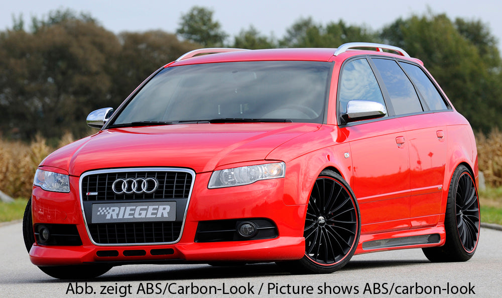 Rieger 00055219 Audi 8E B6 B7 A4 Right Side Skirt -  Matte Black