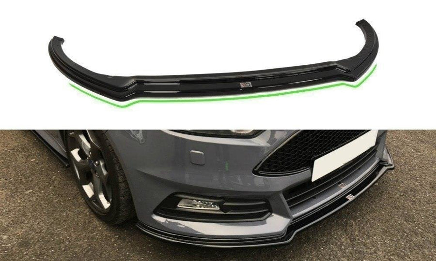 Maxton Design FO-FO-3F-ST-FD3T Front Splitter V.3 Ford Focus ST MK3 (Facelift) | Duco Car Parts UK Car Parts