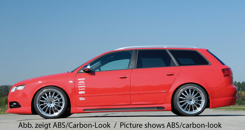 Rieger 00055219 Audi 8E B6 B7 A4 Right Side Skirt -  Matte Black