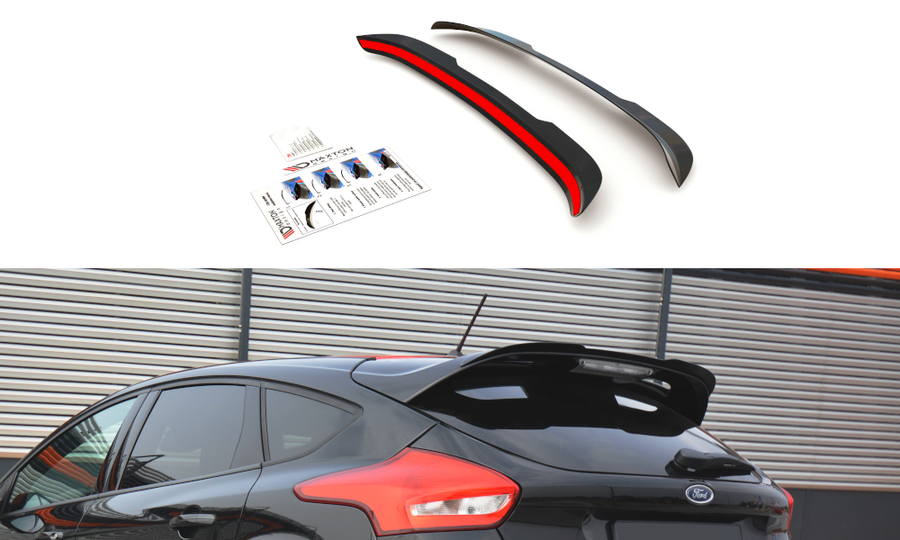 Maxton Design FO-FO-3F-STLINE-CAP1T Spoiler Cap Ford Focus ST-Line MK3 FL | Duco Car Parts UK Car Parts
