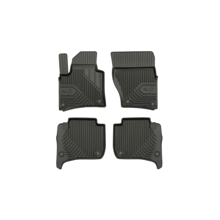 FROGUM Tailored 77408265 Floor mat set Elastomer, Front and Rear, Quantity: 4, Black, (LHD)