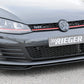 Rieger 00088099 VW Mk7 Golf Front Splitter (GTI & GTD) - Glossy Black