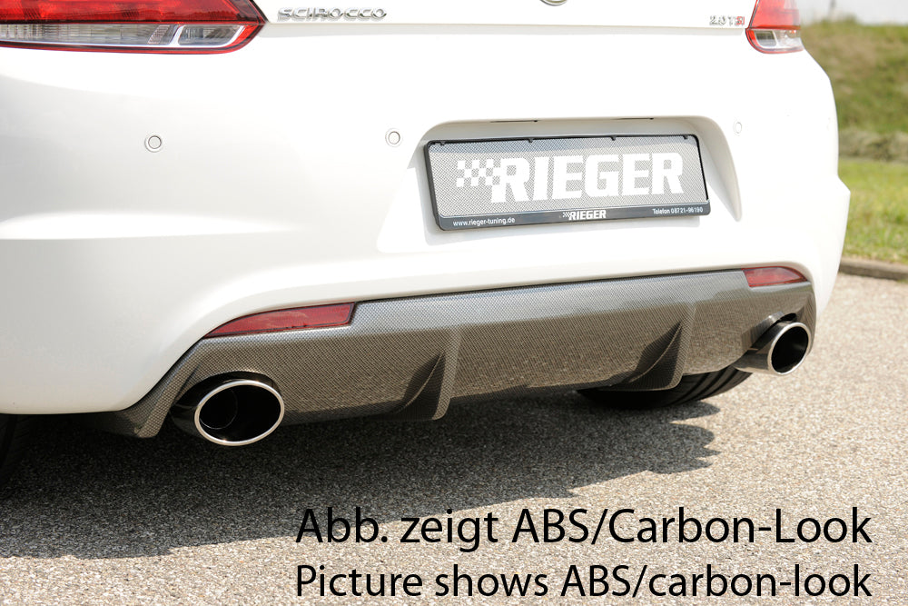 Rieger 00088098 VW 13 Scirocco R Rear Diffuser
