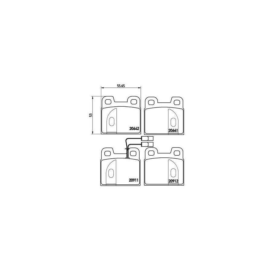 Brembo P 23 020 Brake Pad Set