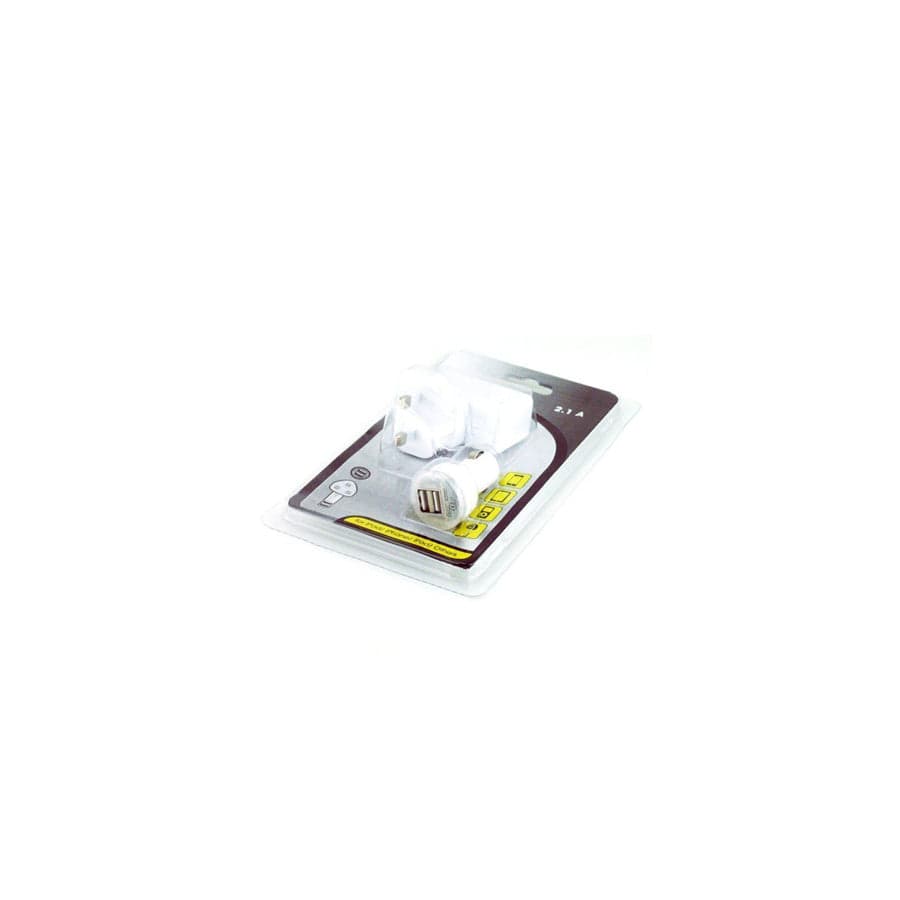 Ultramax Adaptor dual pack Car+Mains 2.1A