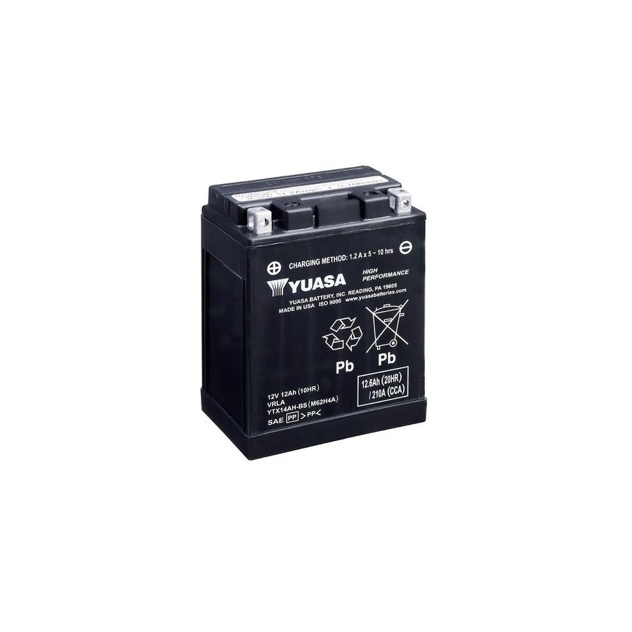 Yuasa YTX14AH-BS 12V High Performance Maintenance Free Motorbike & Motorcycle Battery