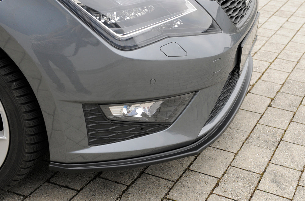 Rieger 00027022 SEAT 5F Front Splitter (Leon FR & Leon Cupra) -  Matte Black