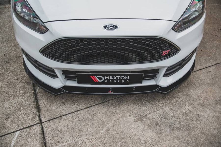 Maxton Design Ford Focus ST MK3 (Facelift) Front Splitter V.5