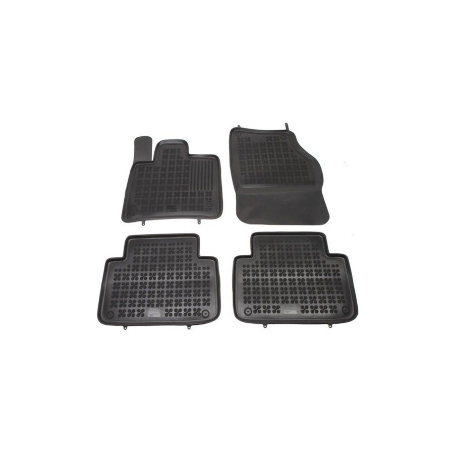 REZAW PLAST 200307 Floor mat set for AUDI Q7 (4LB) Elastomer, Front and Rear, Quantity: 4, Black