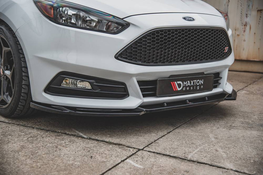Maxton Design Ford Focus ST MK3 (Facelift) Front Splitter V.5