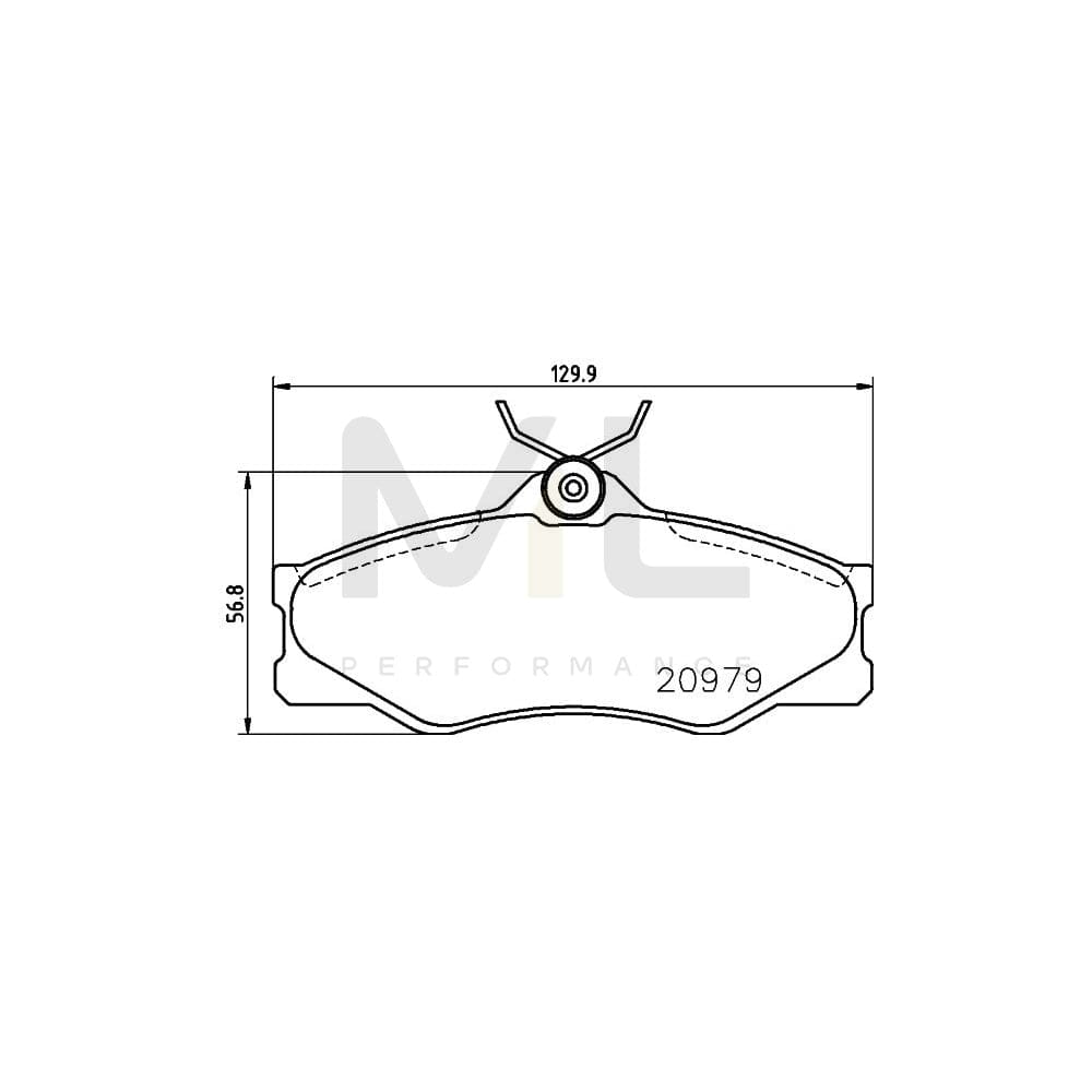 Hella 8DB 355 017-661 Brake Pad Set For Not Prepared For Wear Indicator, With Brake Caliper Screws | Duco Car Parts UK
