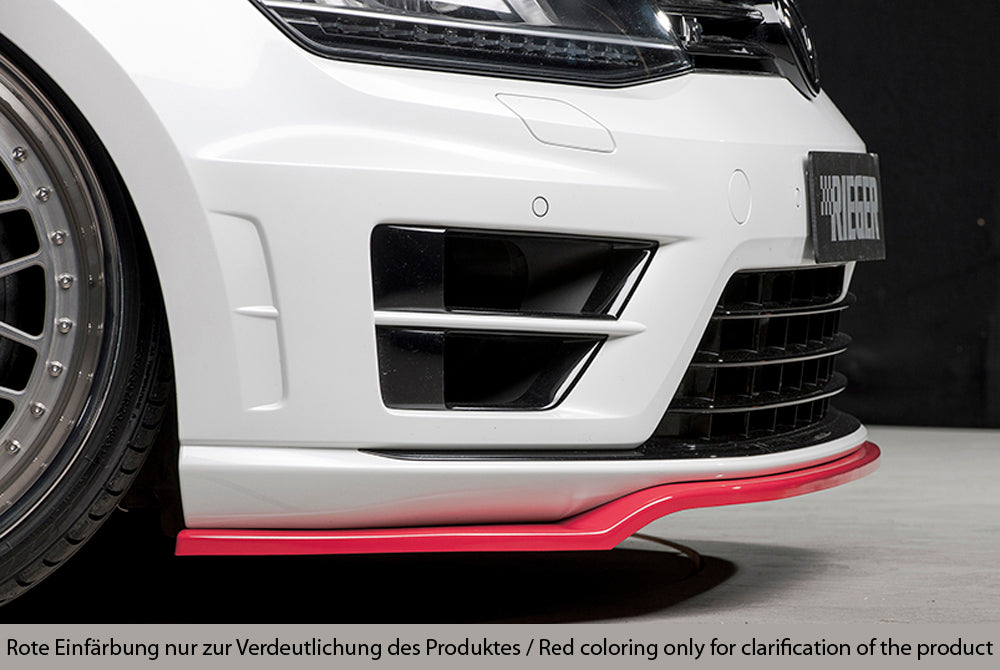 Rieger 00059566 VW Mk7 Mk7-Line Golf R Front Splitter -  Matte Black