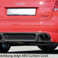 Rieger 00055226 Audi 8E B7 A4 Rear Diffuser for Twin Tailpipe Left & Right -  Matte Black