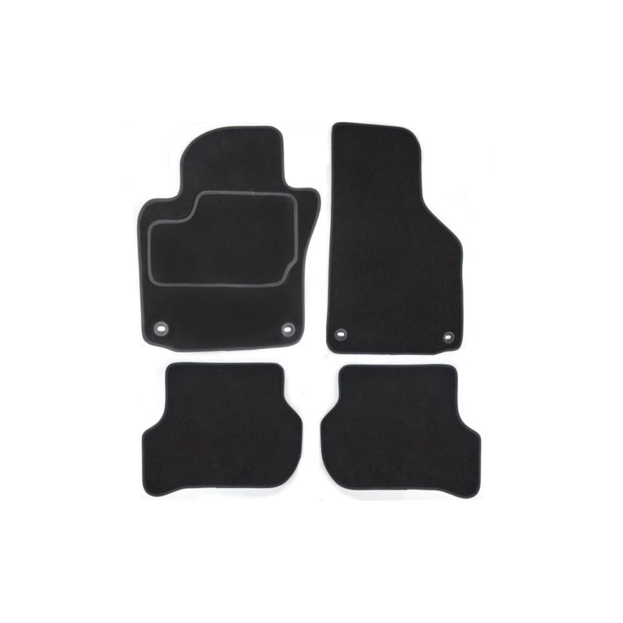 MAMMOOTH A041 MER25 PRM 01 Floor mat set suitable for MERCEDES-BENZ A-Class (W168) Textile, Front and Rear, Quantity: 4, Black