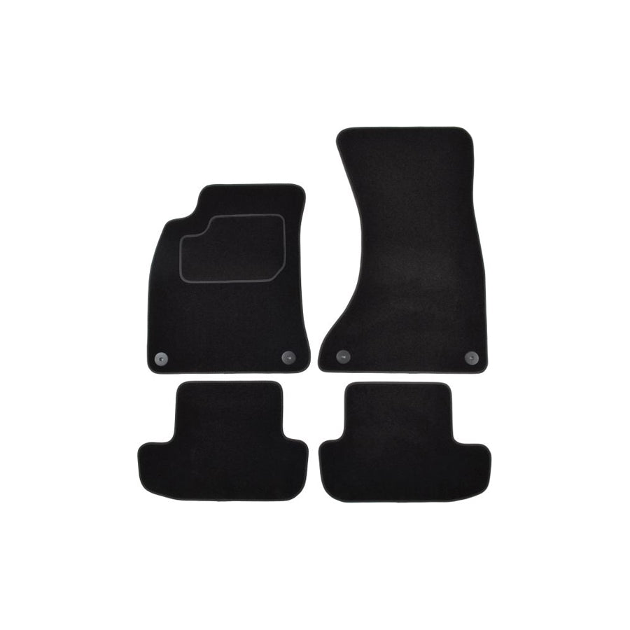 MAMMOOTH A041 AUD140 PRM 01 Floor mat set for AUDI A5 B8 Coupe (8T3) Textile, Front and Rear, Quantity: 4, Black