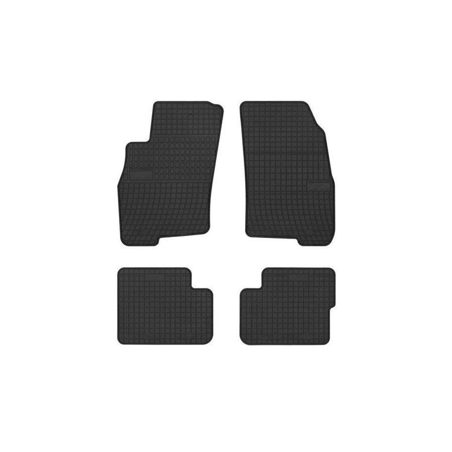 FROGUM 0912 Floor mat set Elastomer, Front and Rear, Quantity: 4, Black