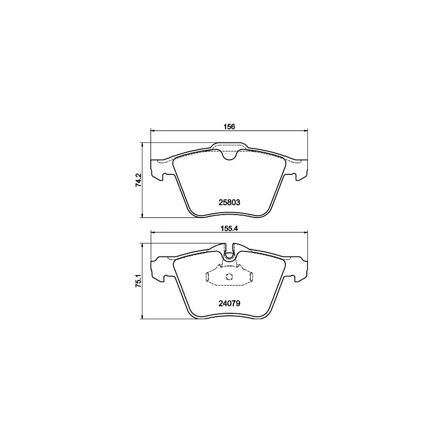 Hella 8DB 355 020 921 Brake Pad Set Prepared For Wear Indicator