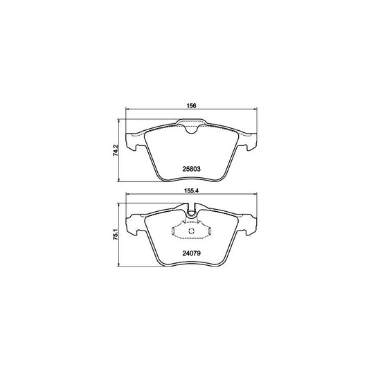 Hella 8DB 355 020 921 Brake Pad Set Prepared For Wear Indicator