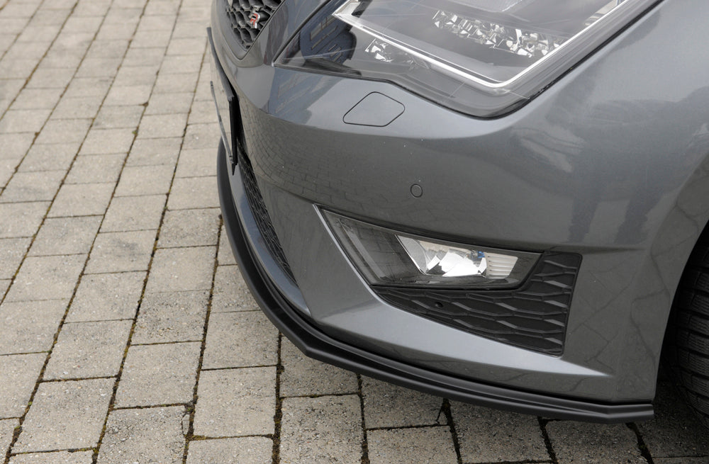 Rieger 00027022 SEAT 5F Front Splitter (Leon FR & Leon Cupra) -  Matte Black