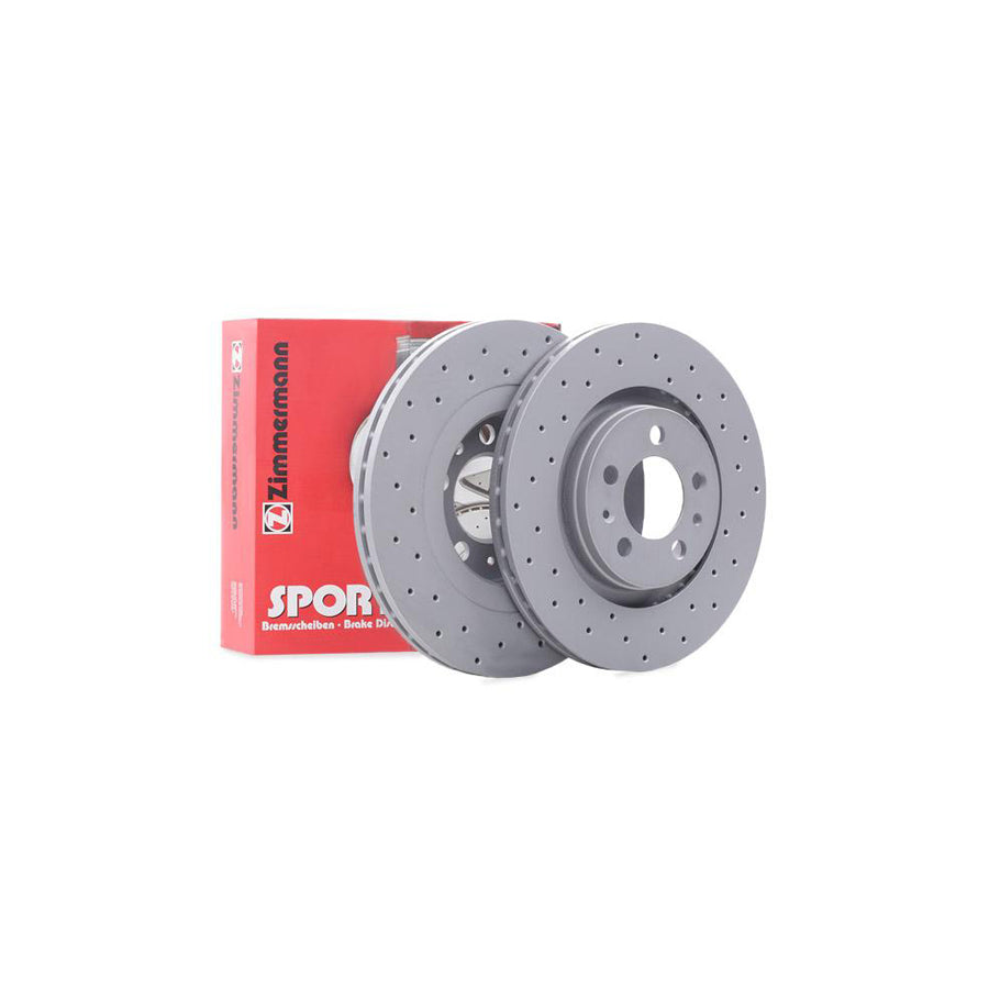 ZIMmERMANN SPORT COAT Z 100 1234 52 Brake Disc Externally Vented Perforated Coated High carbon