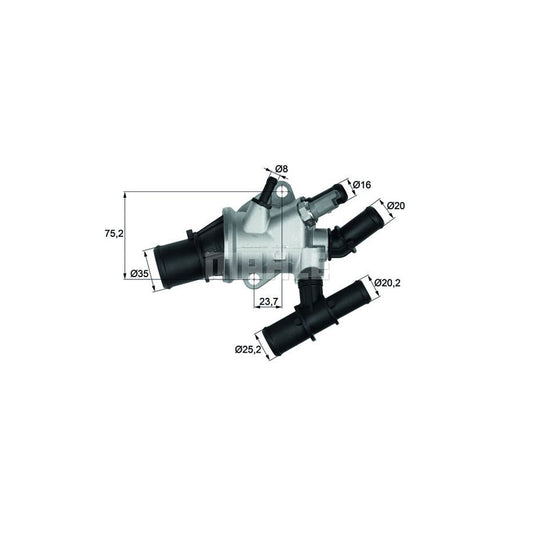 MAHLE ORIGINAL TI 155 88 Engine thermostat Opening Temperature: 88°C