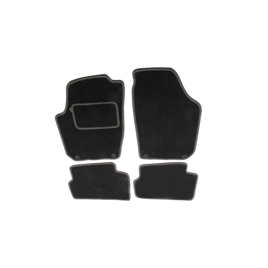 MAMMOOTH Tailored A041 SKO35 PRM 02 Floor mat set for SKODA FABIA Textile, Front and Rear, Quantity: 4, Grey