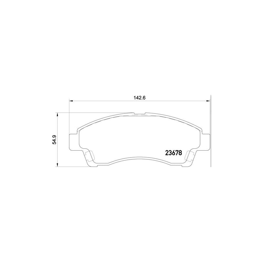 Brembo P 24 149 Brake Pad Set For Mazda B Series Pickup Uf