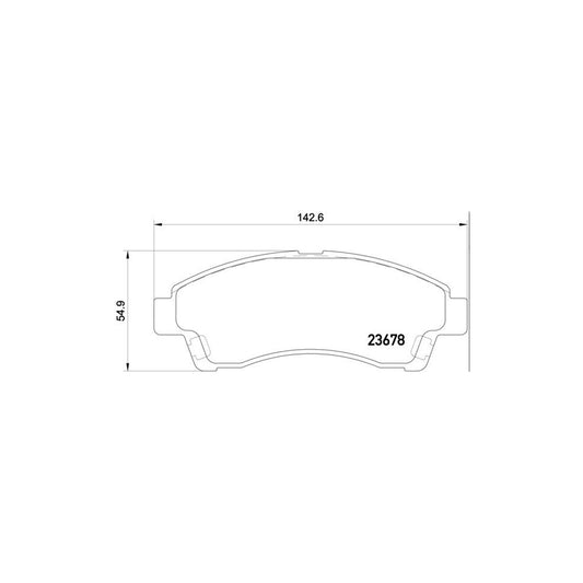 Brembo P 24 149 Brake Pad Set For Mazda B Series Pickup Uf