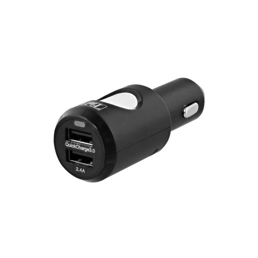 TnB 8694 In-car charger 12, 24V, Number of inlets/outlets: 1 USB, 1 USB QC 3.0, Black