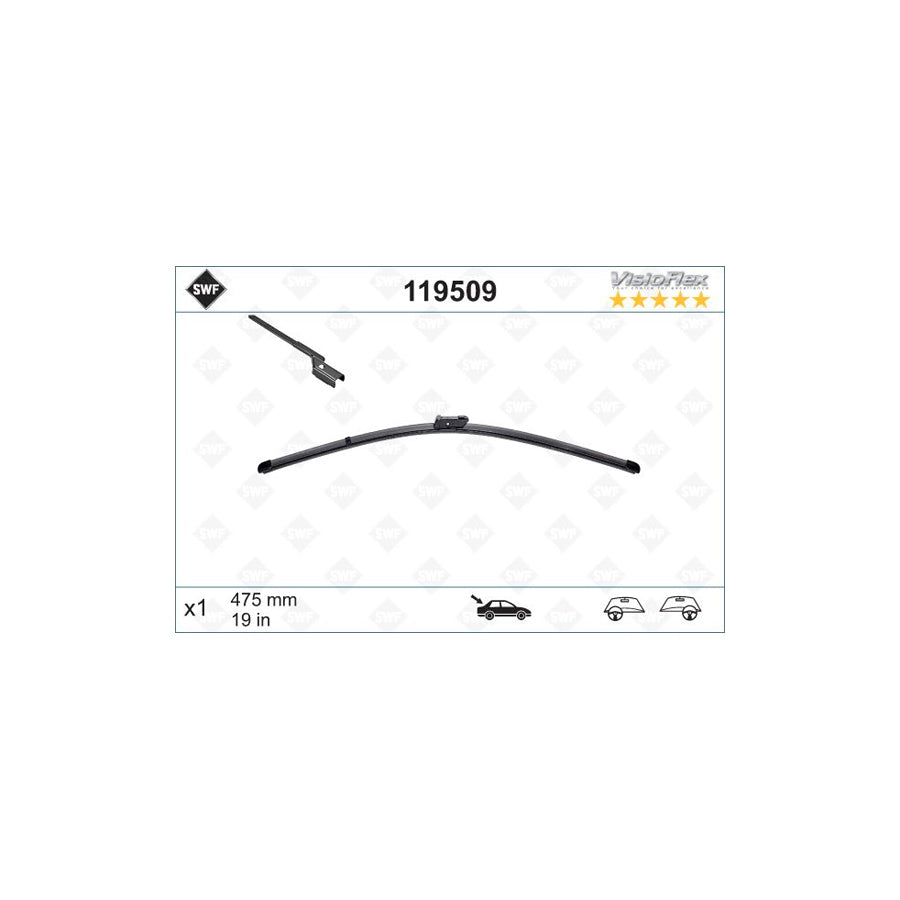 Swf Visioflex Rear 119509 Wiper Blade | Duco Car Parts UK Car Parts