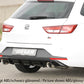 Rieger 00027021 SEAT 5F Leon FR Rear Diffuser for Sport Tailpipe Left & Right -  Matte Black