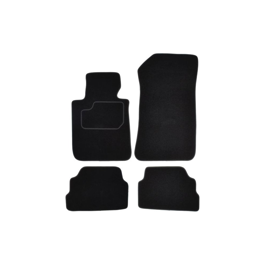 MAMMOOTH A041 BM11 PRM 01 Floor mat set for BMW 1 Hatchback (E81) Textile, Front and Rear, Quantity: 4, Black