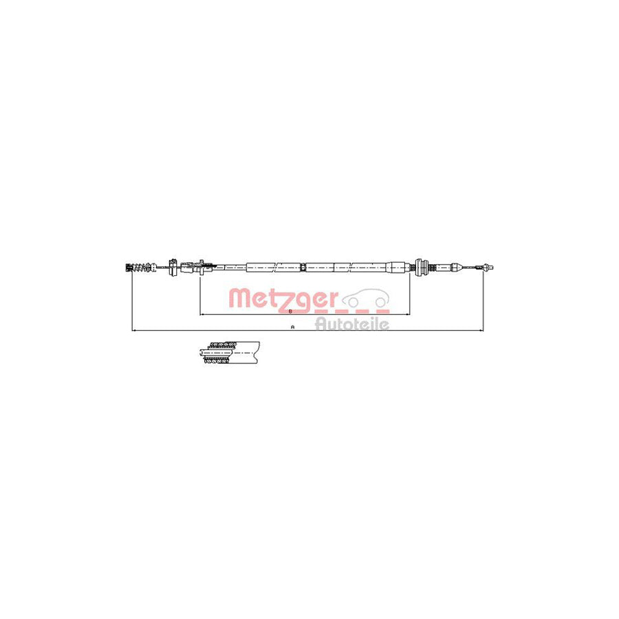 METZGER 10.0904 Throttle Cable | Duco Car Parts UK Car Parts