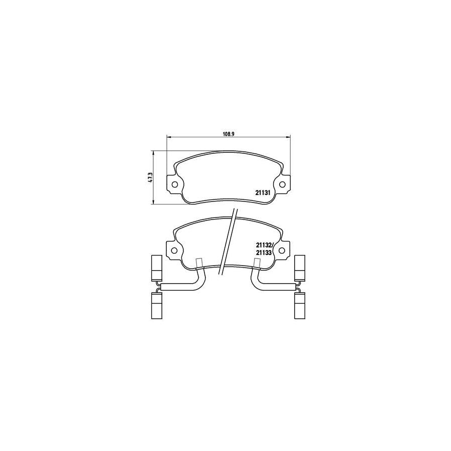 Brembo P 23 031 Brake Pad Set