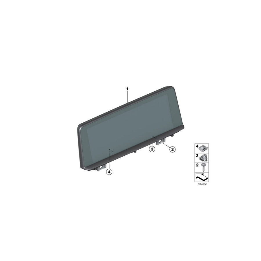 Genuine BMW F20 F21 F22 F87 8' Central Information Display (Inc. M135i, M140i, M240i & M2)