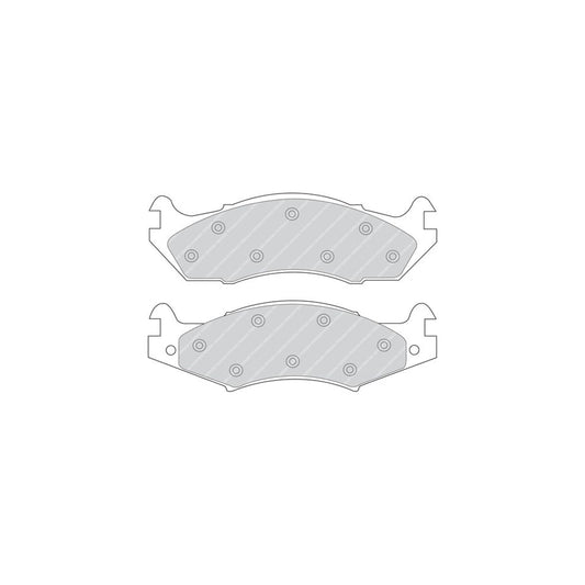 Ferodo Premier Fdb920 Brake Pad Set Not Prepared For Wear Indicator Without Accessories