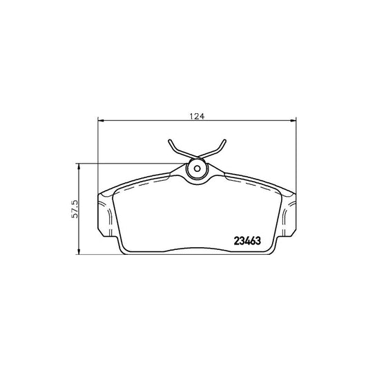 Hella 8DB 355 018 441 Brake Pad Set Not Prepared For Wear Indicator