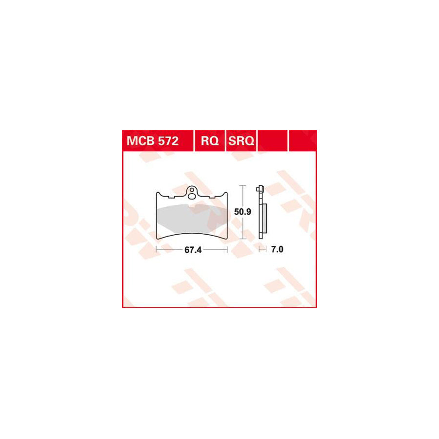 TRW Sinter Track Racing Mcb572Srq Brake Pad Set